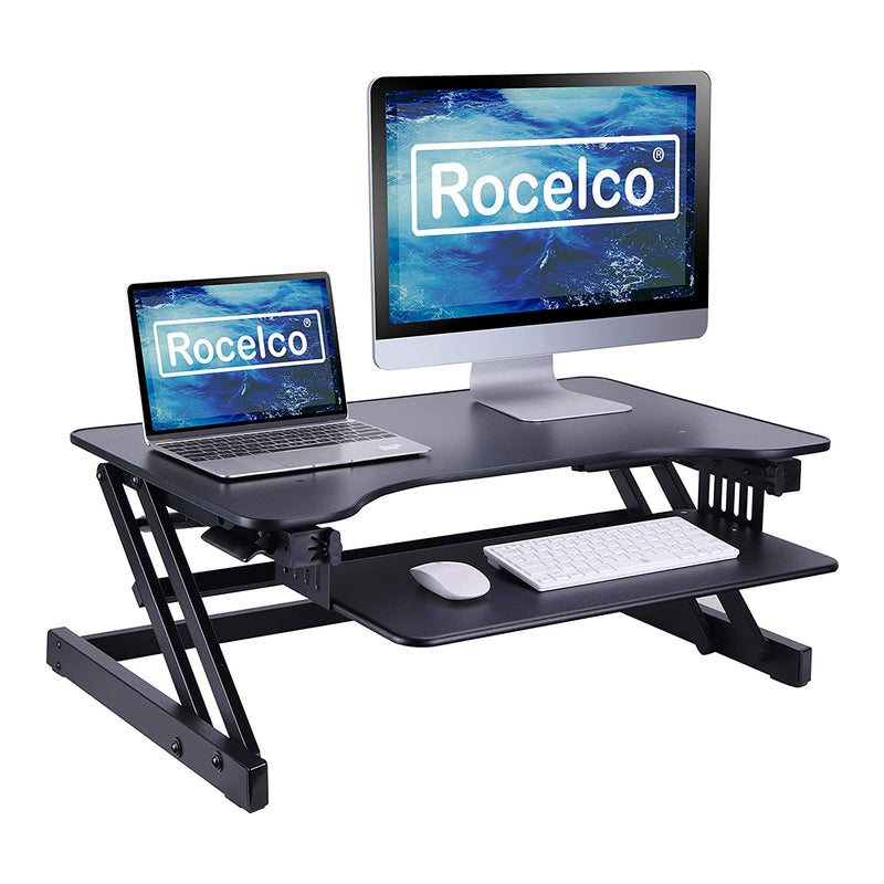 Rocelco Standing Desk Converter 32 Inch Height Support Riser (For Parts)