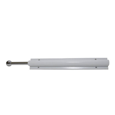 Easy Track 12 Inch Sliding Wardrobe Closet Rod, White (Open Box)