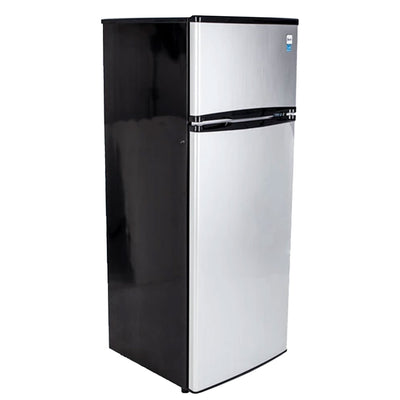 Avanti 7.4 Cubic Foot Apartment Size Refrigerator, Black Platinum (Damaged)