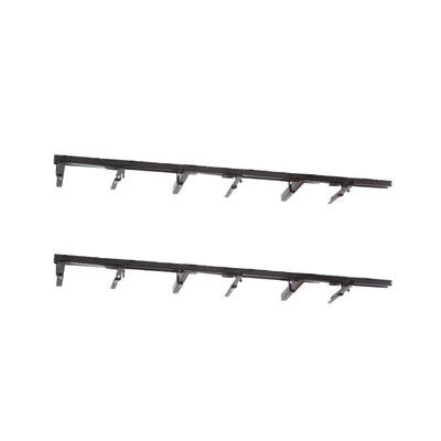 Up-Rite 10 Foot Adjustable Overhead Garage Ceiling Storage Tote Rack (2 Pack) - VMInnovations