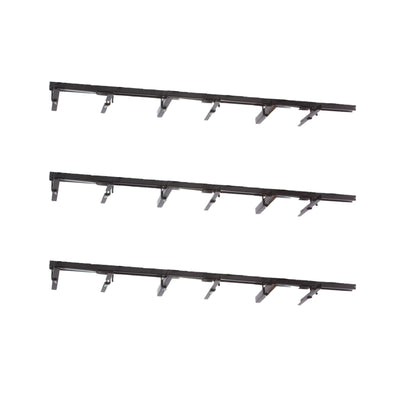 Up-Rite 10 Foot Adjustable Overhead Garage Ceiling Storage Tote Rack (3 Pack) - VMInnovations