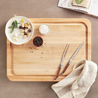 John Boos Maple Wood Reversible 24" Cutting Board with 3 Piece Maintenance Set - VMInnovations