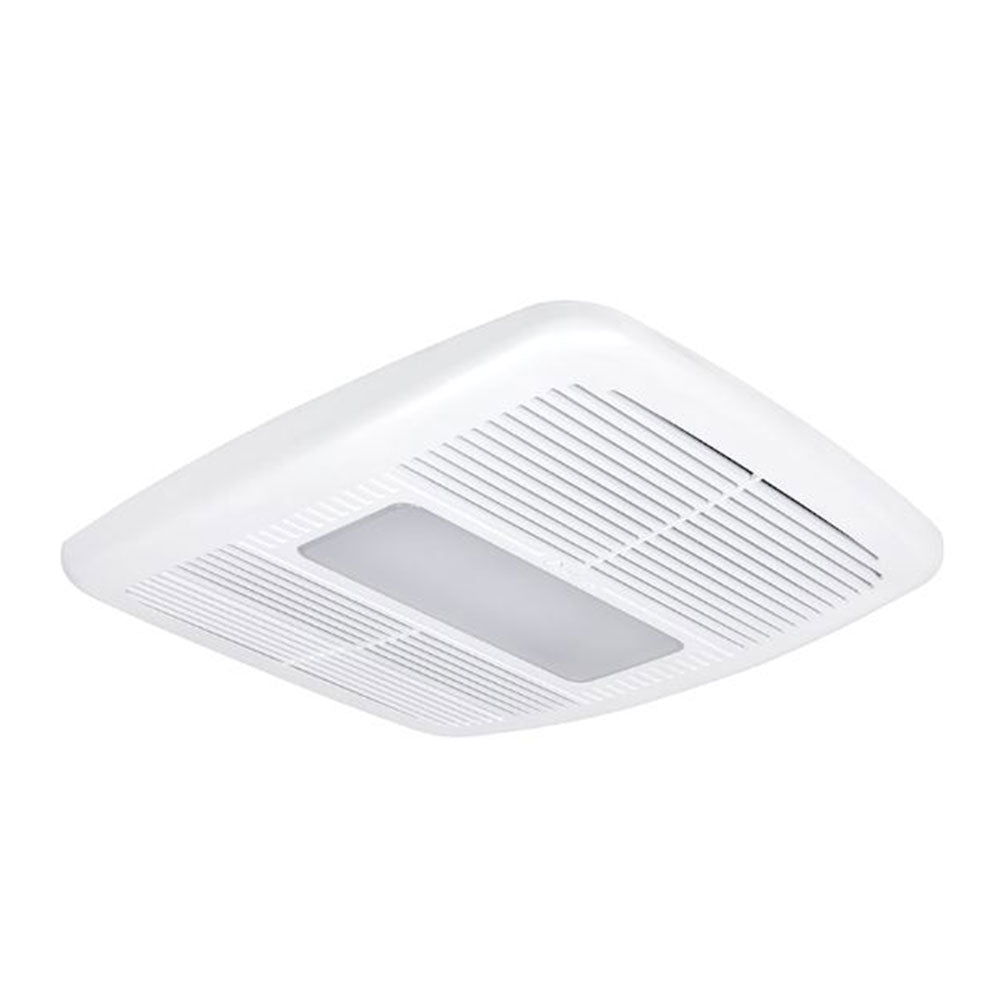 Delta Electronics 80 CFM Bath Fan LED Dimmable Light with Heater, White (2 Pack)