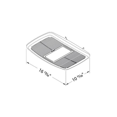 Delta Electronics 80 CFM Bath Fan LED Dimmable Light with Heater, White (2 Pack)