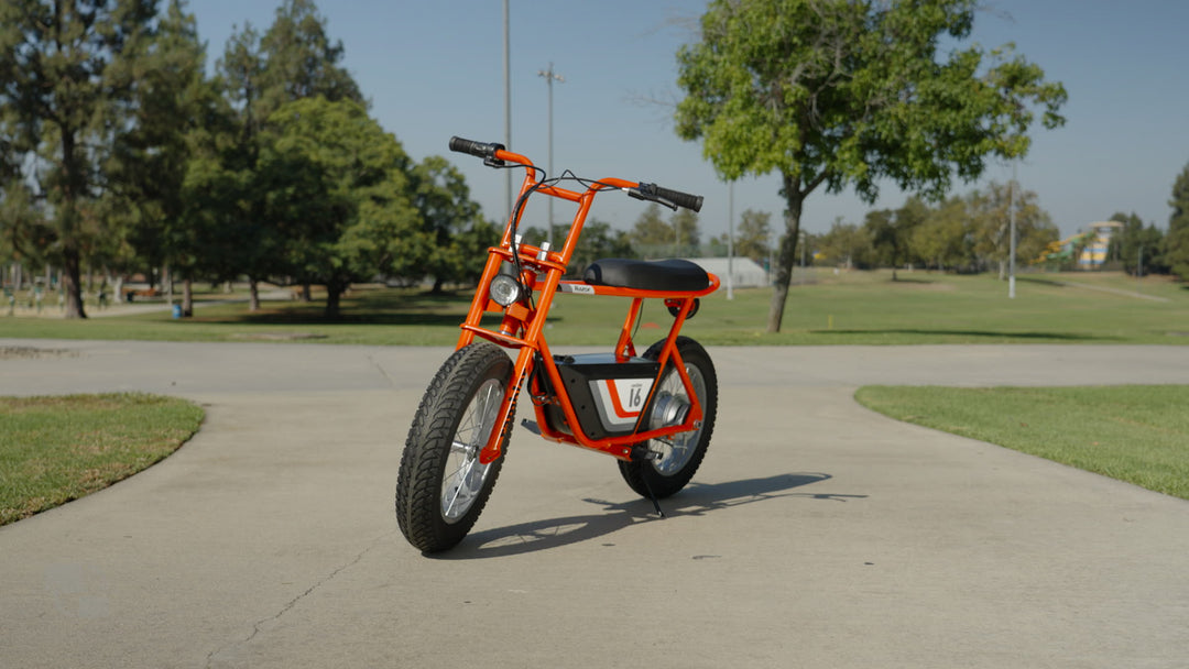 Razor Rambler 16 Electric Retro Minibike w/ 350W Motor & 36V Battery, Tan (Used)