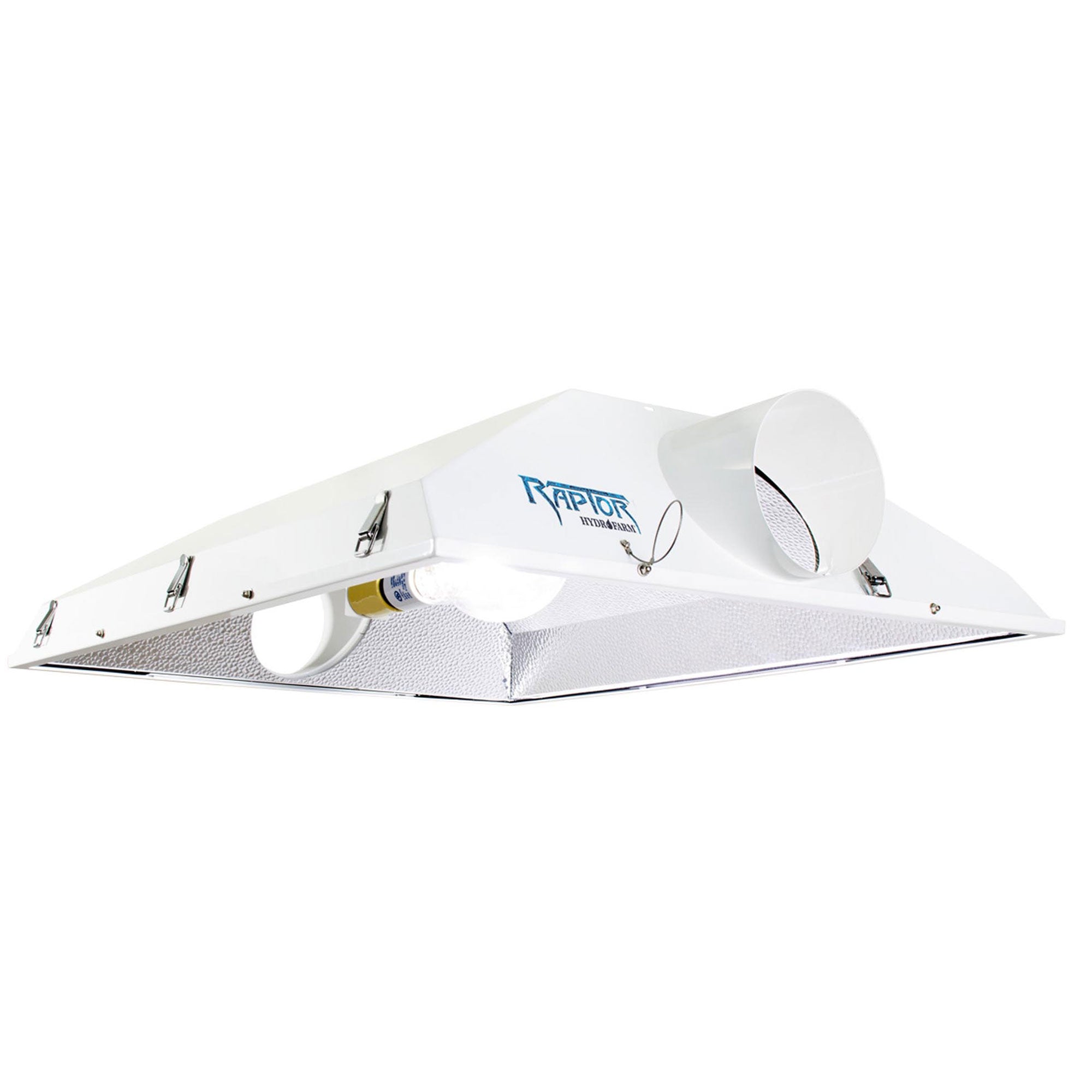 Hydrofarm Raptor 6" Air Cooled Grow Light Fixture Reflector Hood (Open Box)