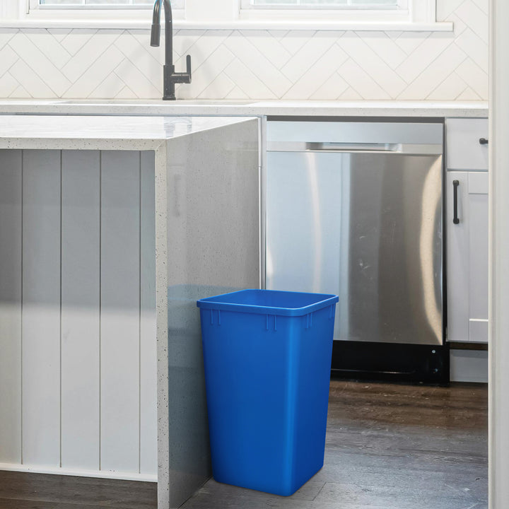 Rev-A-Shelf Polymer Replacement 35 qt. Trash Bin, Blue, 2 Pack, RV-35-22-2