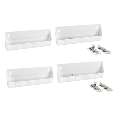 Rev-A-Shelf 6572-11-11-52 11" Kitchen Sink Front Tip-Out Trays, White (2 Pack)