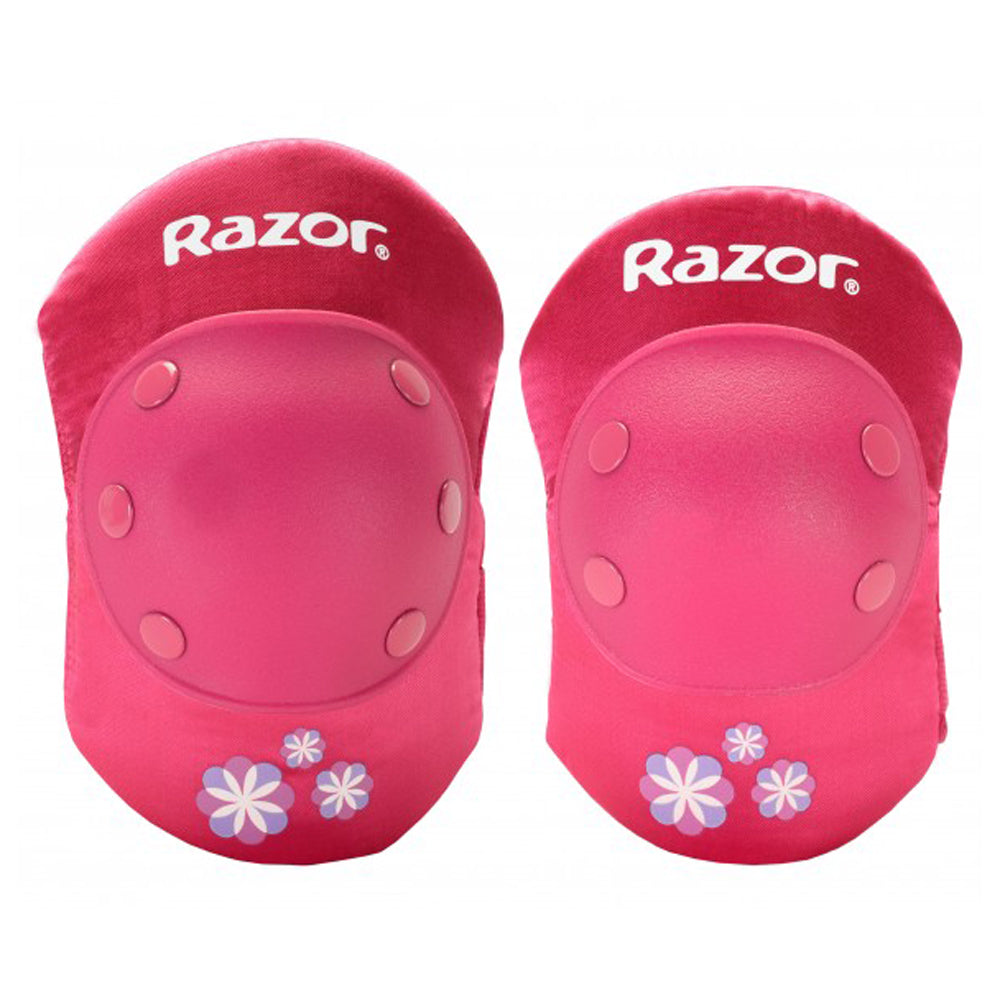 Razor E325 Electric Rechargeable Scooter + Bicycle Helmet + Elbow & Knee Pad Set