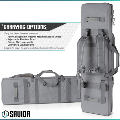 Savior Equipment Urban Warfare Double Rifle Gun Carrying Case, 46 Inch (Used)