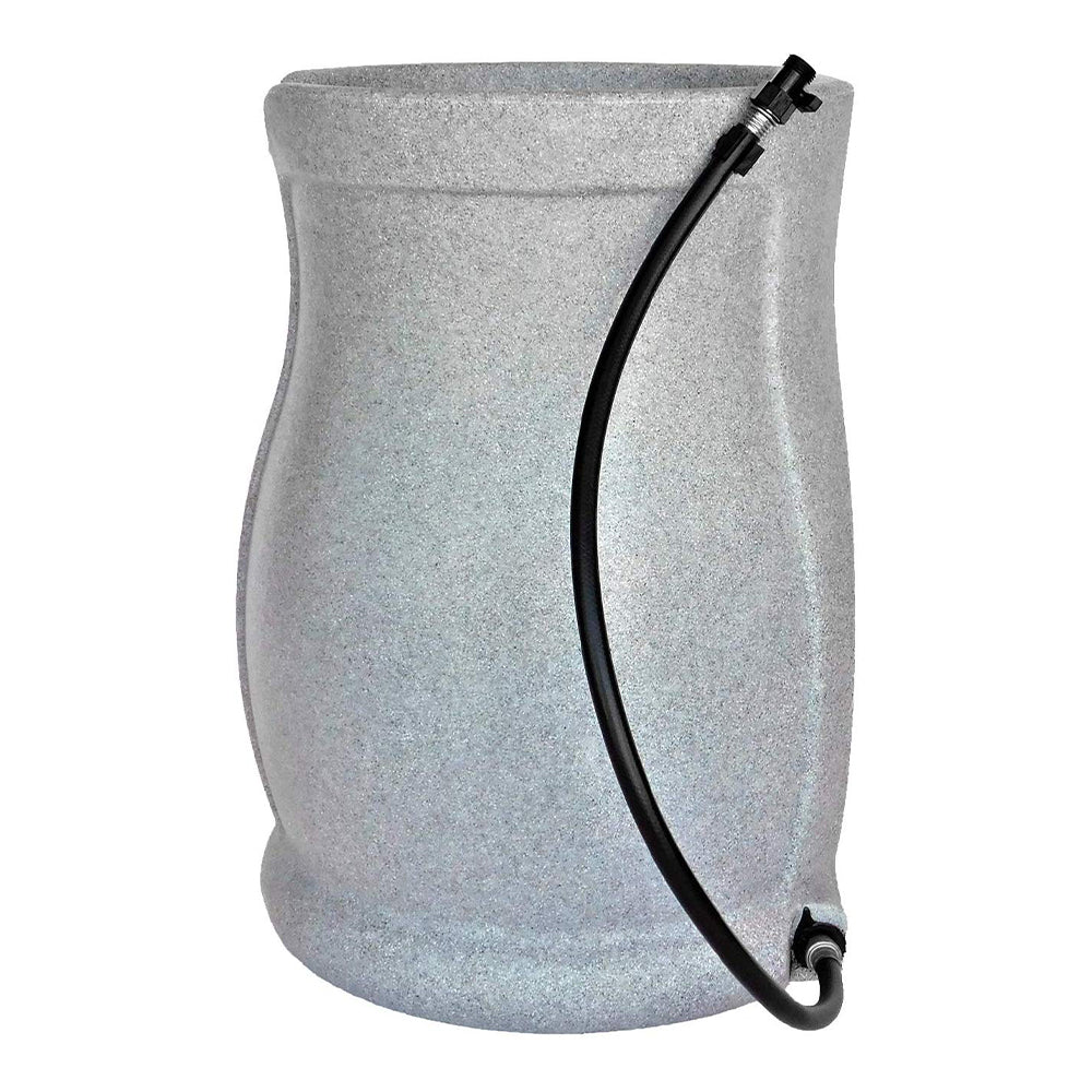 FCMP Outdoor Water Irrigation 45 Gallons Catalina Rain Barrel, Granite (2 Pack) - VMInnovations