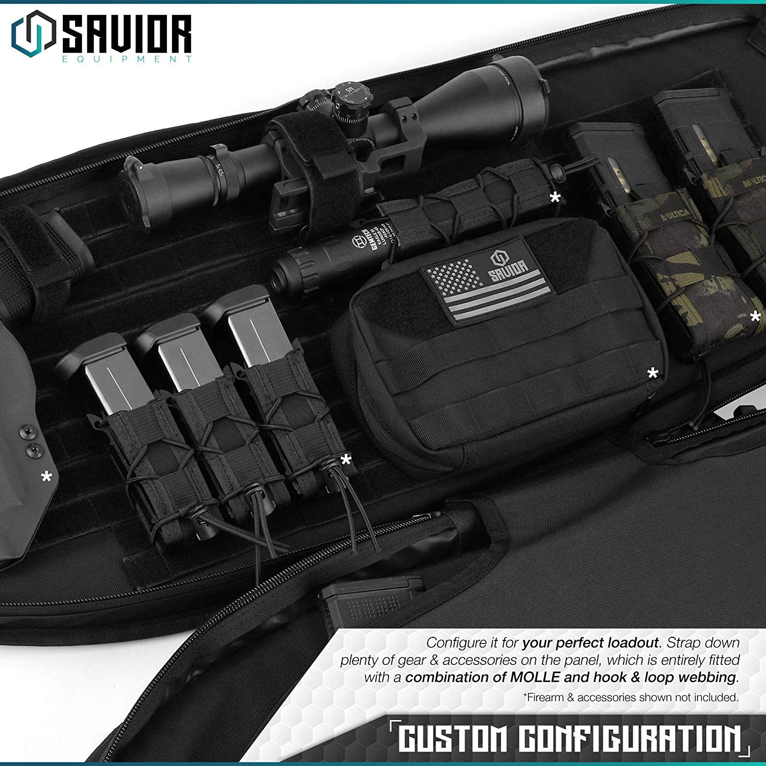 Savior Equipment T.G.B. Black Covert Rifle Carrying Case with Strap, 30 Inch
