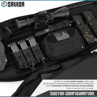 Savior Equipment T.G.B. Black Covert Rifle Carrying Case with Strap, 30 Inch