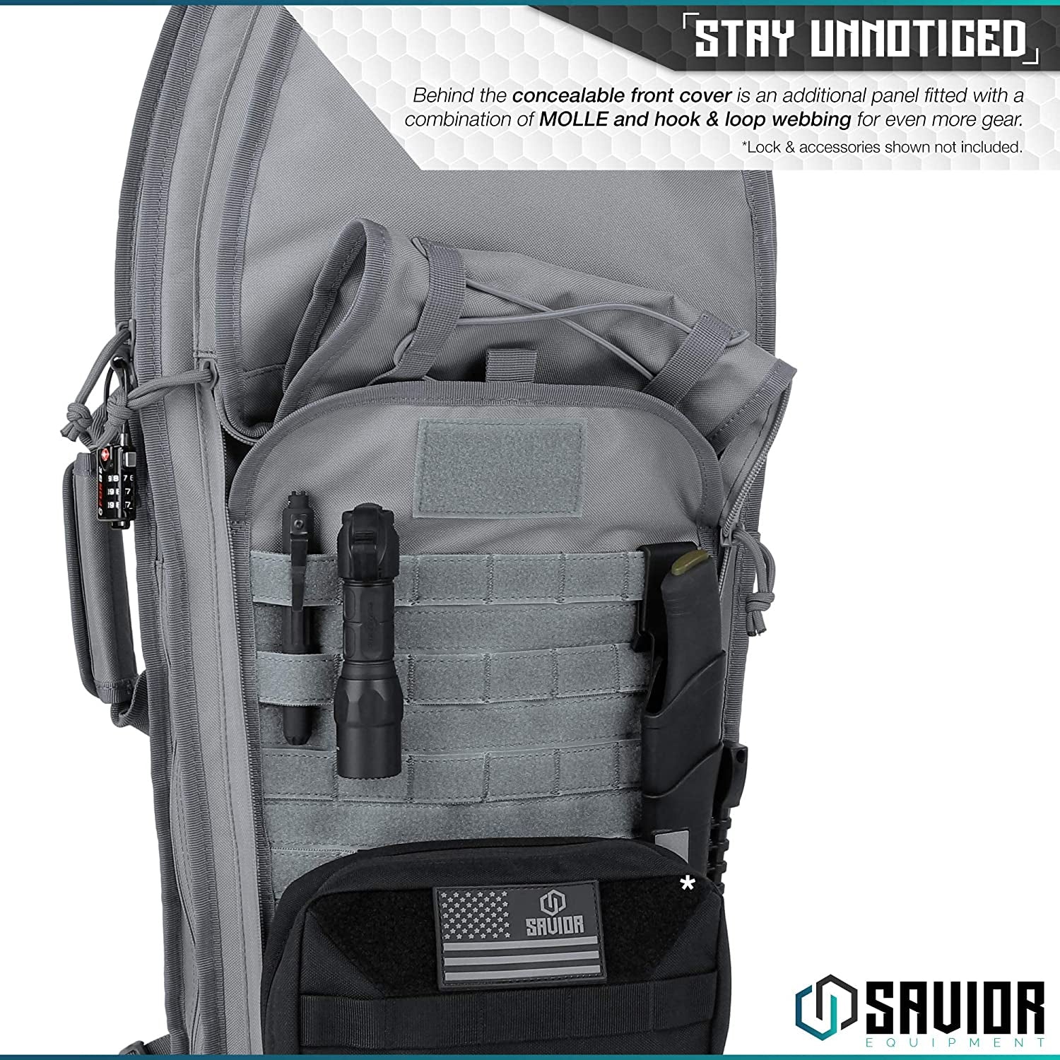 Savior Equipment T.G.B. Gray Covert Rifle Case with Strap, 30 Inch (Open Box)