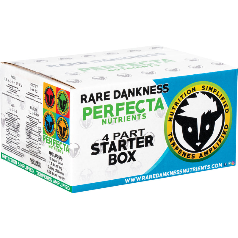Rare Dankness Nutrients Perfecta 4 Part Starter Box for Home Hydroponic Gardens