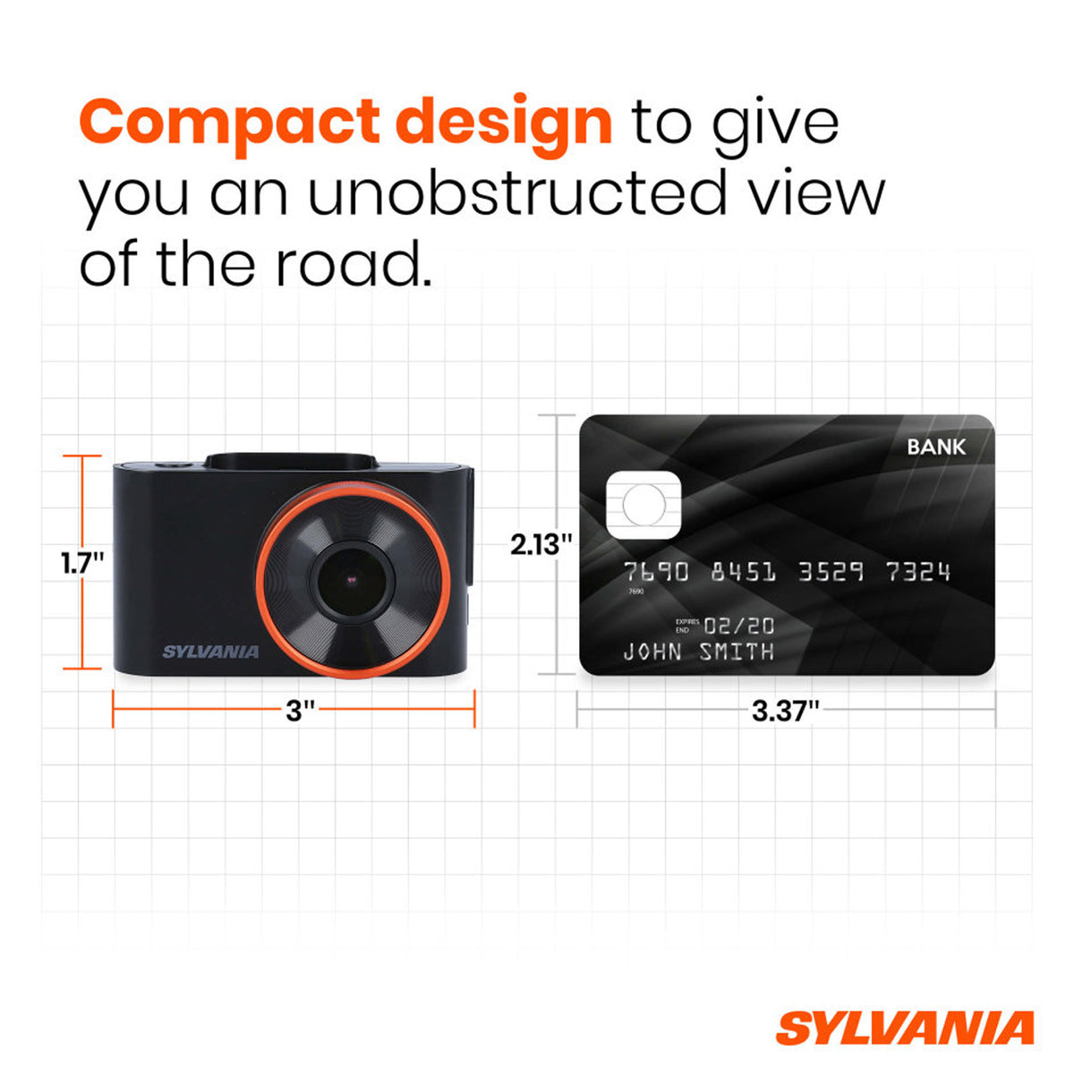 Sylvania Roadsight Basic Dash Camera w/ 130 Degree View & Hit Detection (Used)