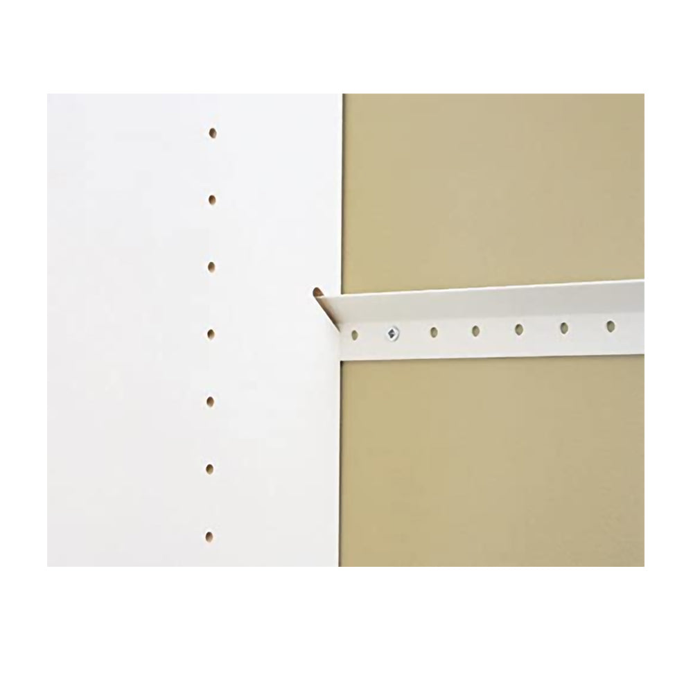 Easy Track RE1096 96 Inch Vinyl Coated Steel Wall Mounted Closet Storage Rail (Open Box)