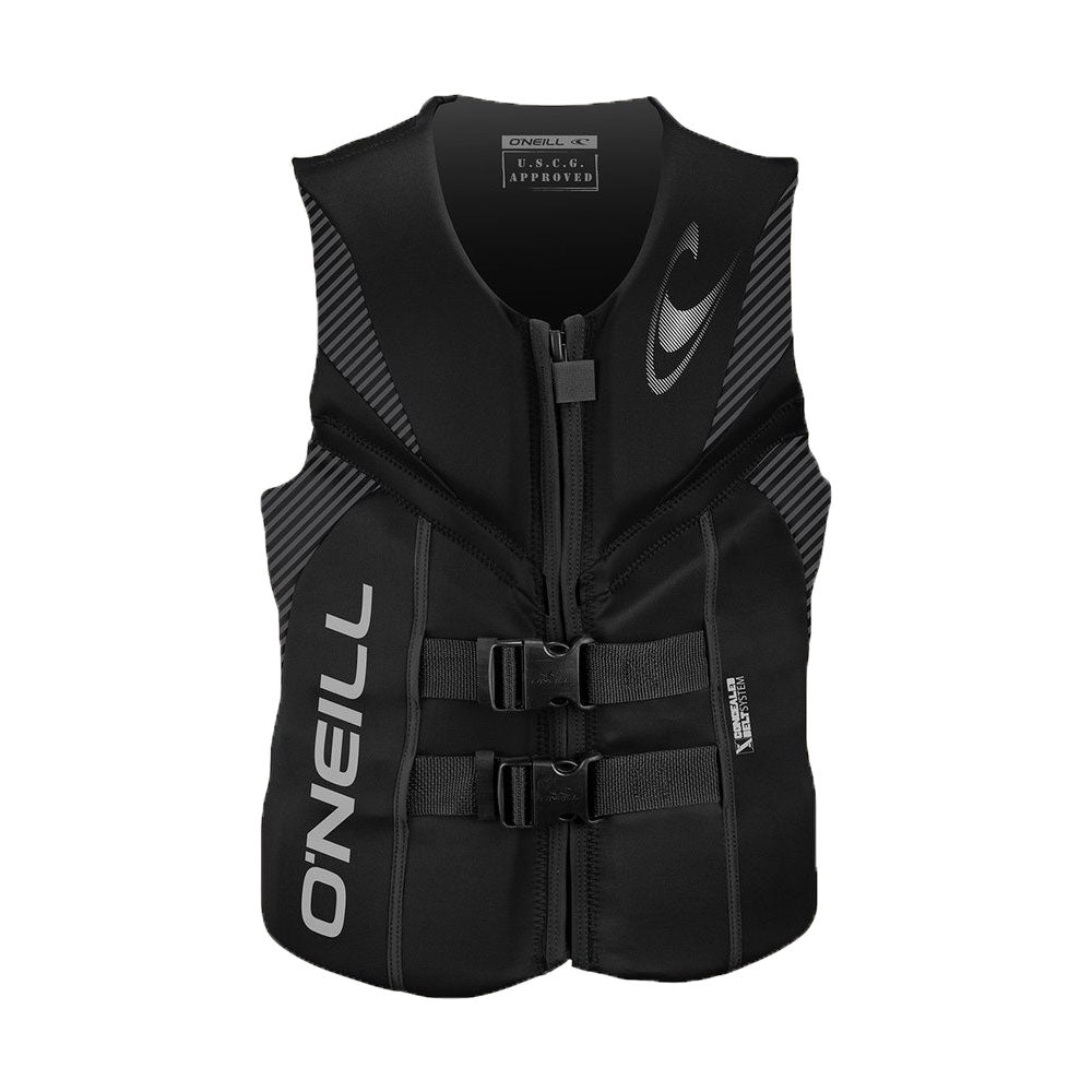 O'Neil USCG Approved Extra Large Polyester Lining Water Reactor Life Vest, Black