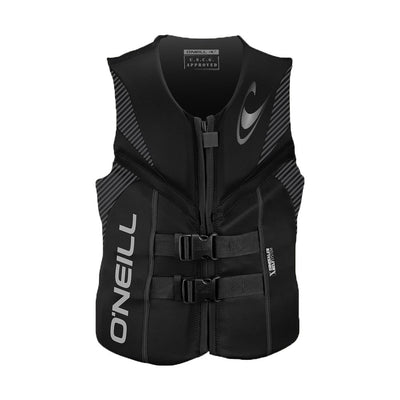 O'Neil USCG Approved Extra Large Polyester Lining Water Reactor Life Vest, Black
