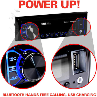 BOSS Audio BV6658B 50 Watt x 4 Max Power Single-DIN DVD Receiver with Bluetooth (Open Box)