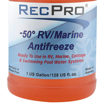 RecPro Ready to Use RV Antifreeze, -50 Degree Fahrenheit Protection, 1 Gallon