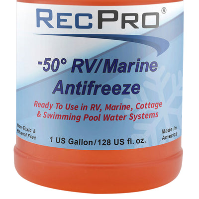 RecPro 1 Gal RV Antifreeze Concentrate Fluid for Winterizing Vehicles (4 Pack)