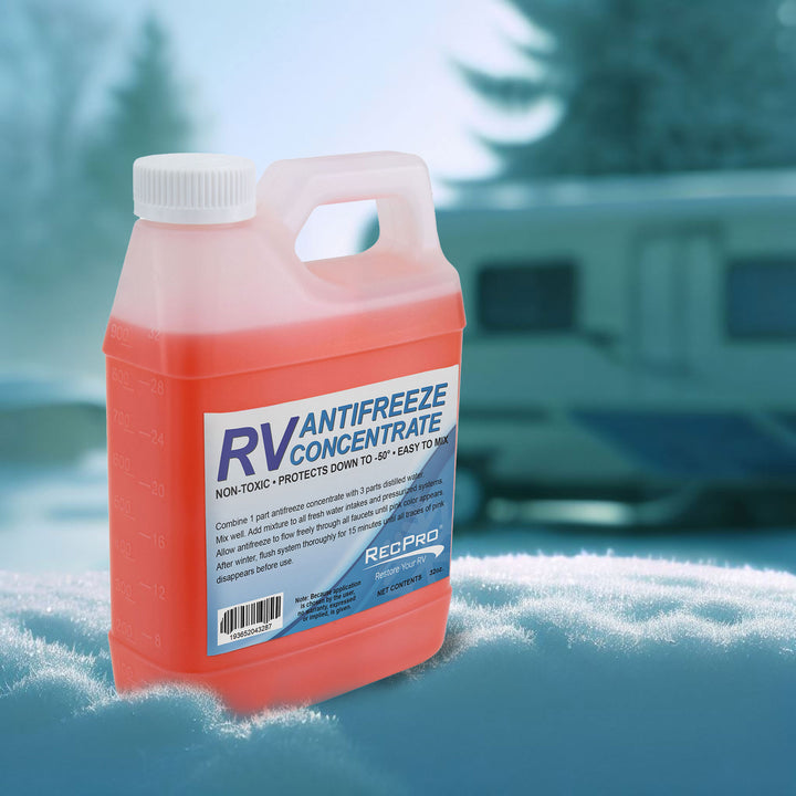 RecPro 32 Oz RV Antifreeze Concentrate Fluid for Winterizing Vehicles (3 Pack)