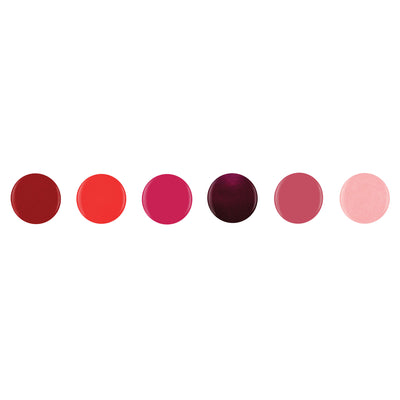 Gelish 110 Tip Kit w/ Mini Cure Light & Soak Off Gel Reds of the Year, 6 Colors - VMInnovations