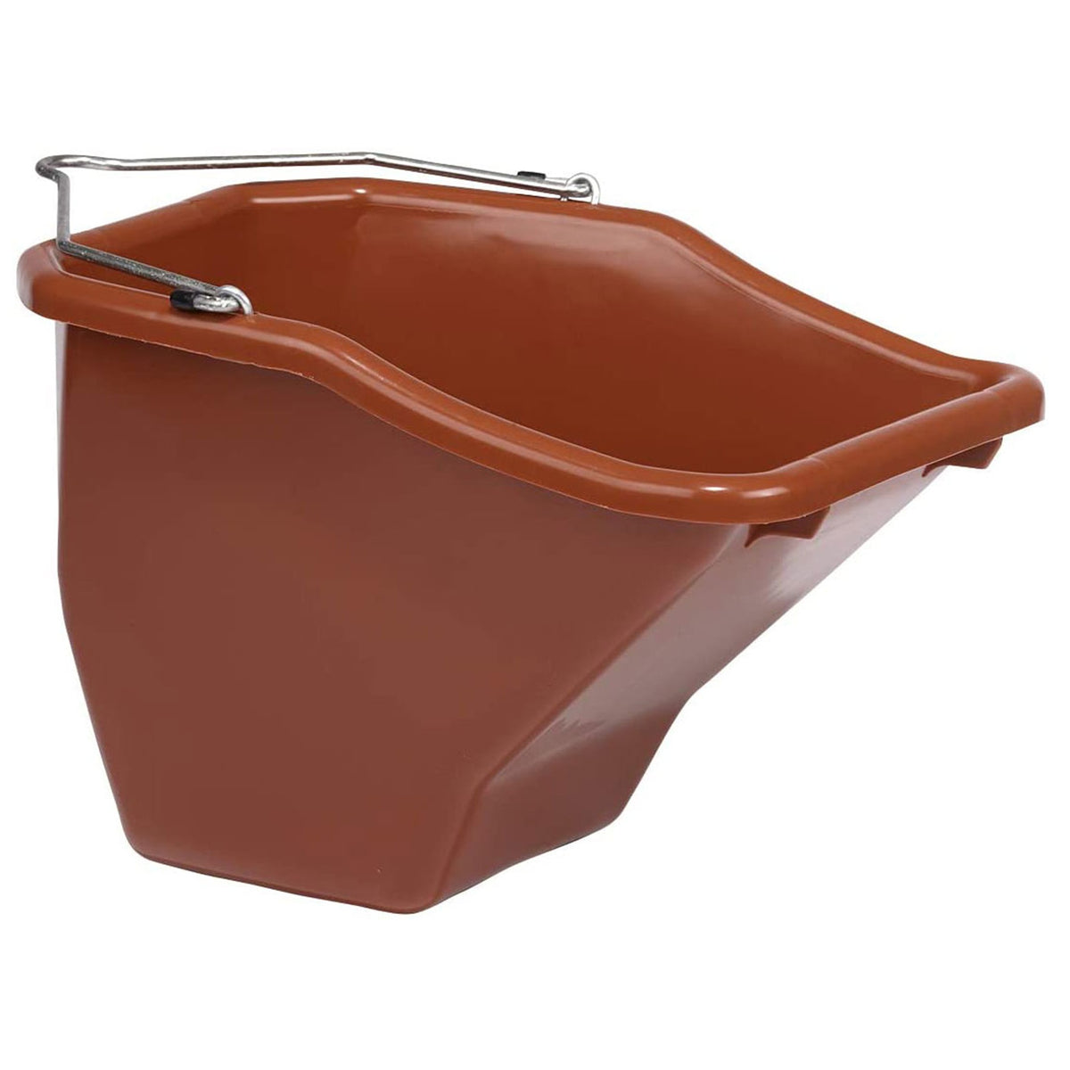 Little Giant 20 Quart Plastic Flat Back Livestock Feed Bucket, Red (4 Pack) - VMInnovations