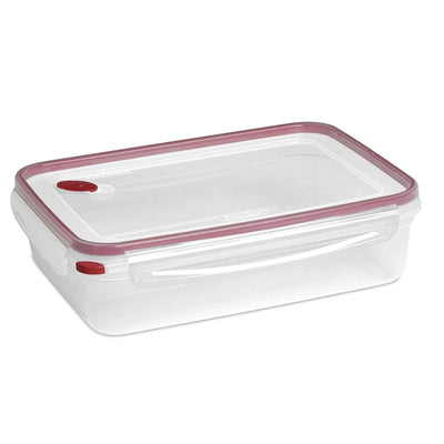 Sterilite 03426604 16.0 Cup Rectangle UltraSeal Food Storage Container, Red 8 Ct