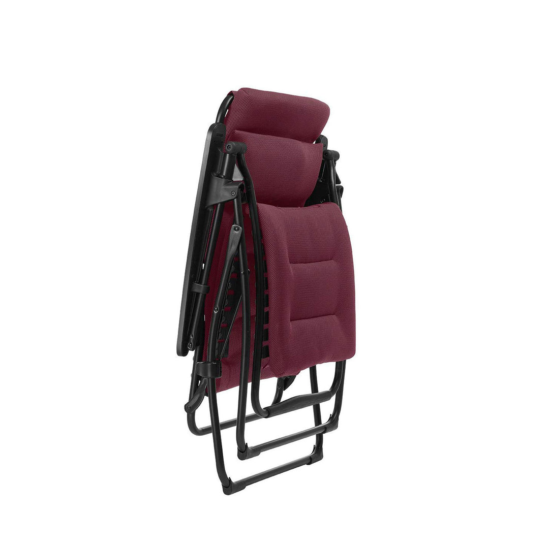 Lafuma Futura Air Comfort Zero Gravity Indoor Outdoor Recliner Chair, Bordeaux