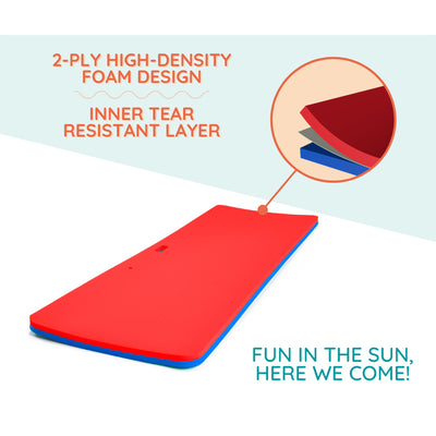 Floatation iQ Floating Oasis 72" Water Lake Pool Foam Float Lounger (Damaged)