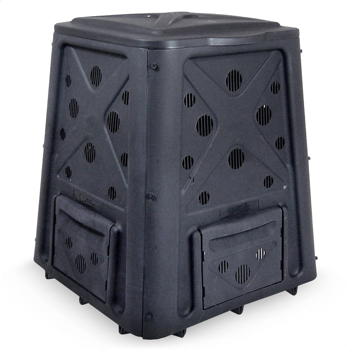 Redmon 65 Gal Capacity Compost Bin w/ Lift Off Lid and 4 Door Access (For Parts)