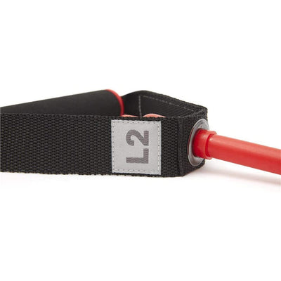 Reebok Medium Strength Elastic Fitness Tube Resistance Band Gym, Red (Open Box)