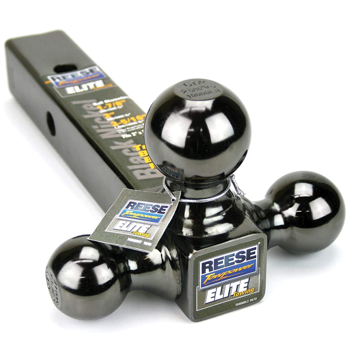 Reese Towpower 7039800 Versatile Universal Vehicle Triple Ball Tow Mount, Black - VMInnovations