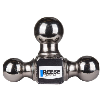 Reese Towpower Universal Vehicle Triple Ball Tow Mount, Black (Open Box)