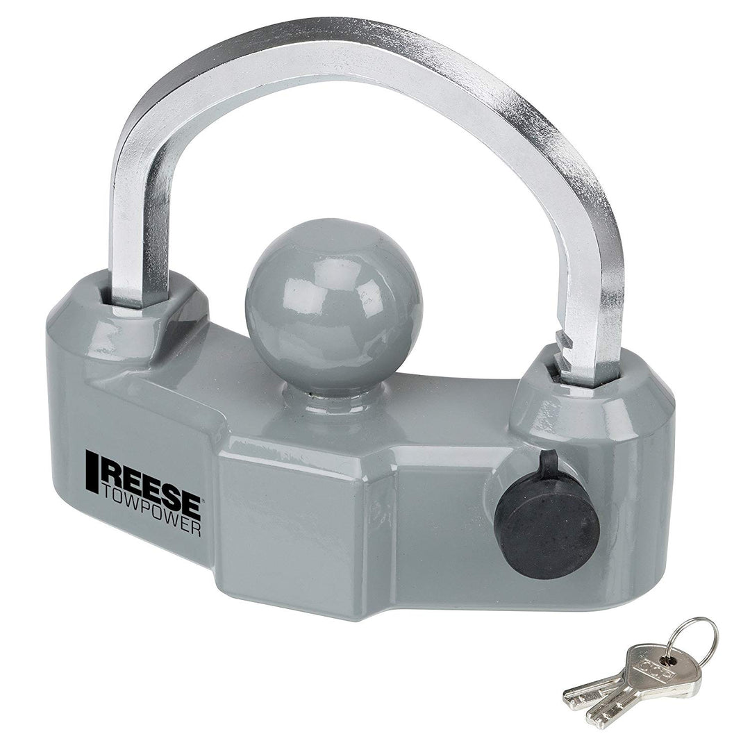 Reese 7088300 Heavy-Duty Universal Theft-Proof Trailer Coupler Lock with 2 Keys