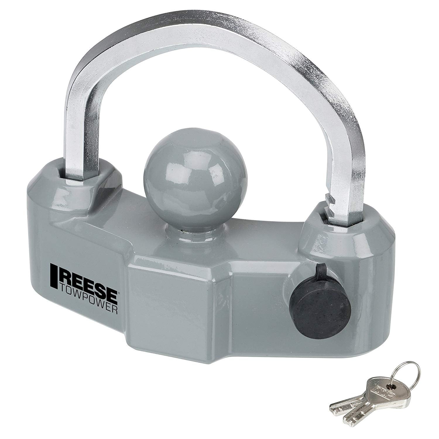 Reese 7088300 Heavy-Duty Universal Theft-Proof Trailer Coupler Lock with 2 Keys - VMInnovations