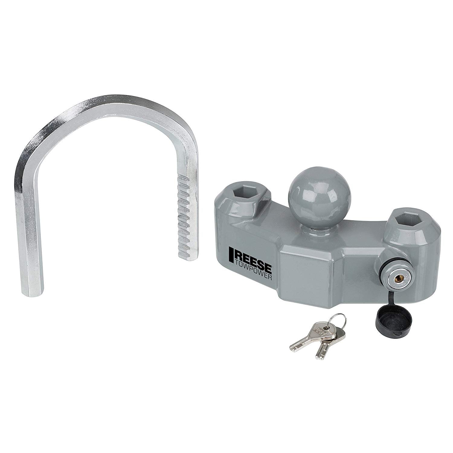 Reese 7088300 Heavy-Duty Universal Theft-Proof Trailer Coupler Lock with 2 Keys - VMInnovations