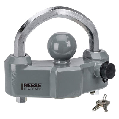 Reese 7088300 Heavy-Duty Universal Theft-Proof Trailer Coupler Lock with 2 Keys - VMInnovations