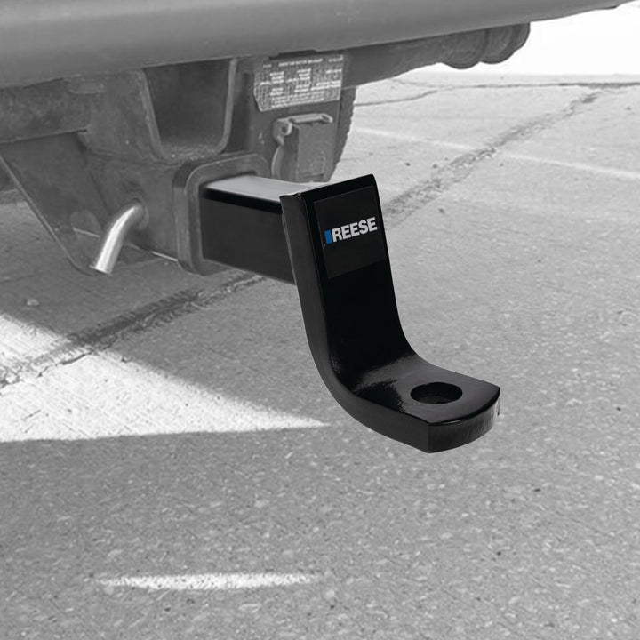 REESE Trailer Hitch Ball Mount, Fits 2.5" Receiver, 5" Drop, 13,000 lbs, Black - VMInnovations