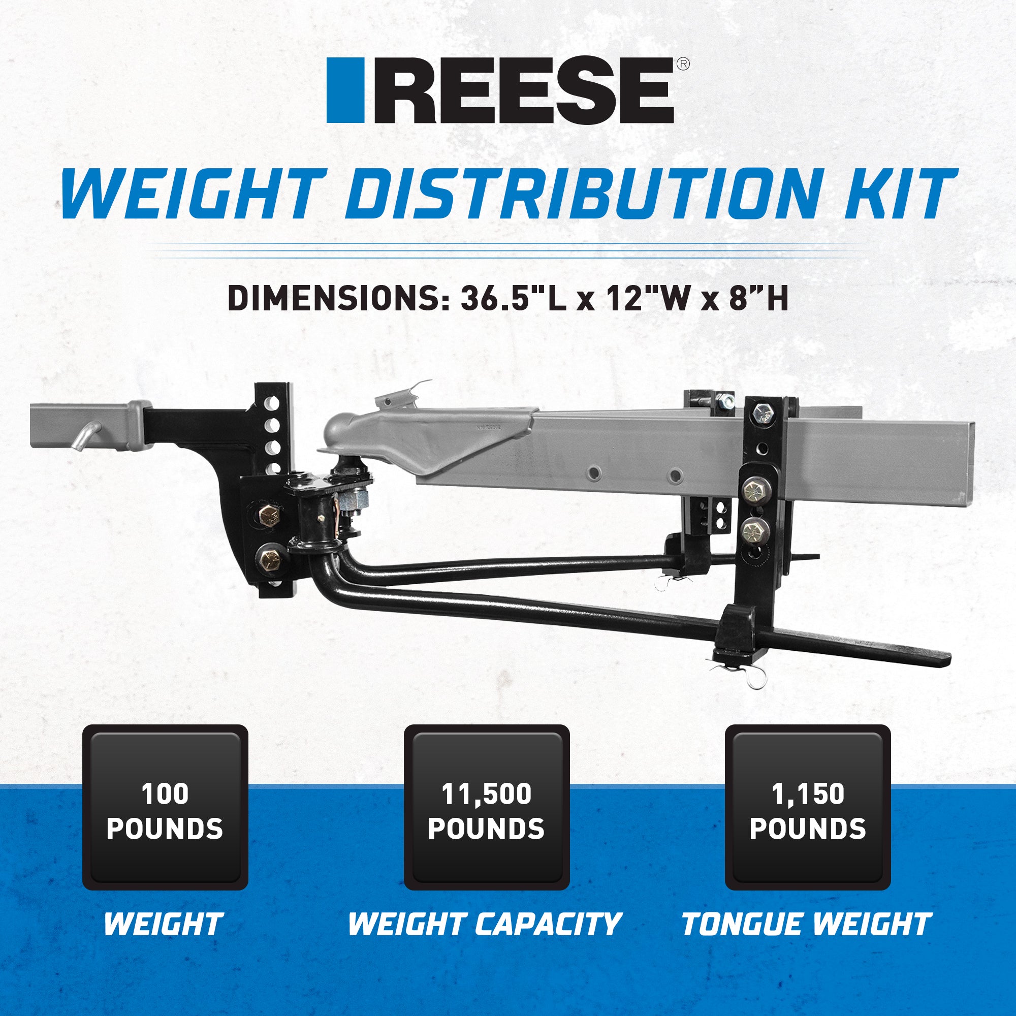 Reese Towpower Steel Pro Round Bar Universal Weight Distributing Kit (For Parts)