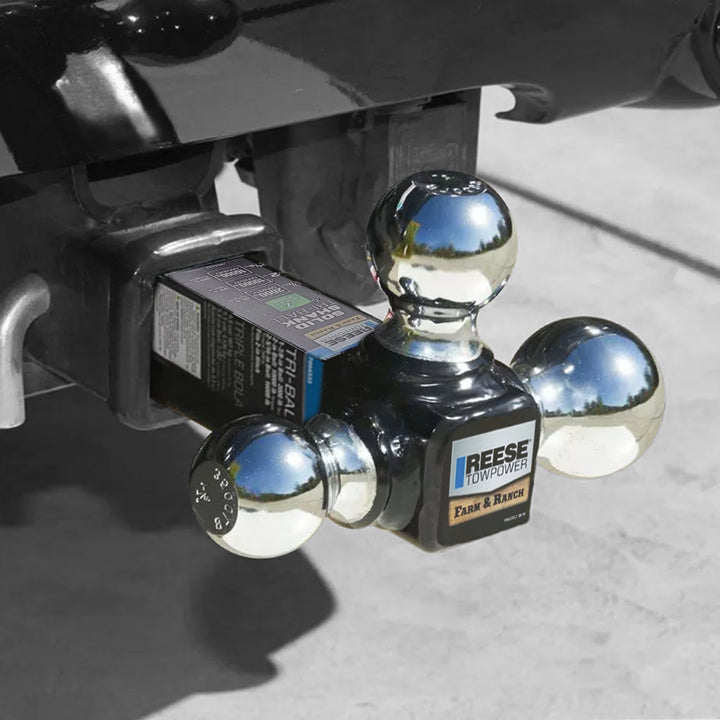 Reese Towpower Tri Ball Ball Mount, Solid Shank, 2", 16,000lb Capacity(Open Box)