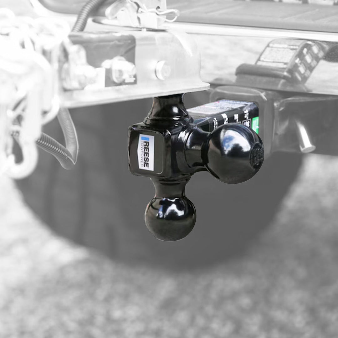 Reese Tri Ball Mount, 2.5" Shank, 2" Drop, 1-7/8", 2", 2-5/16" Balls (Open Box) - VMInnovations