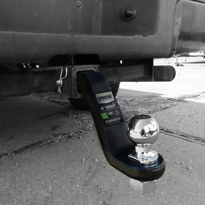 REESE Trailer Hitch Ball Mount, Fits 2" Receiver, 4" Drop, 16000lbs, Black(Used) - VMInnovations