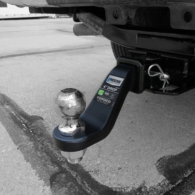 REESE Trailer Hitch Ball Mount, Fits 2" Receiver, 4" Drop, 16000lbs, Black(Used) - VMInnovations