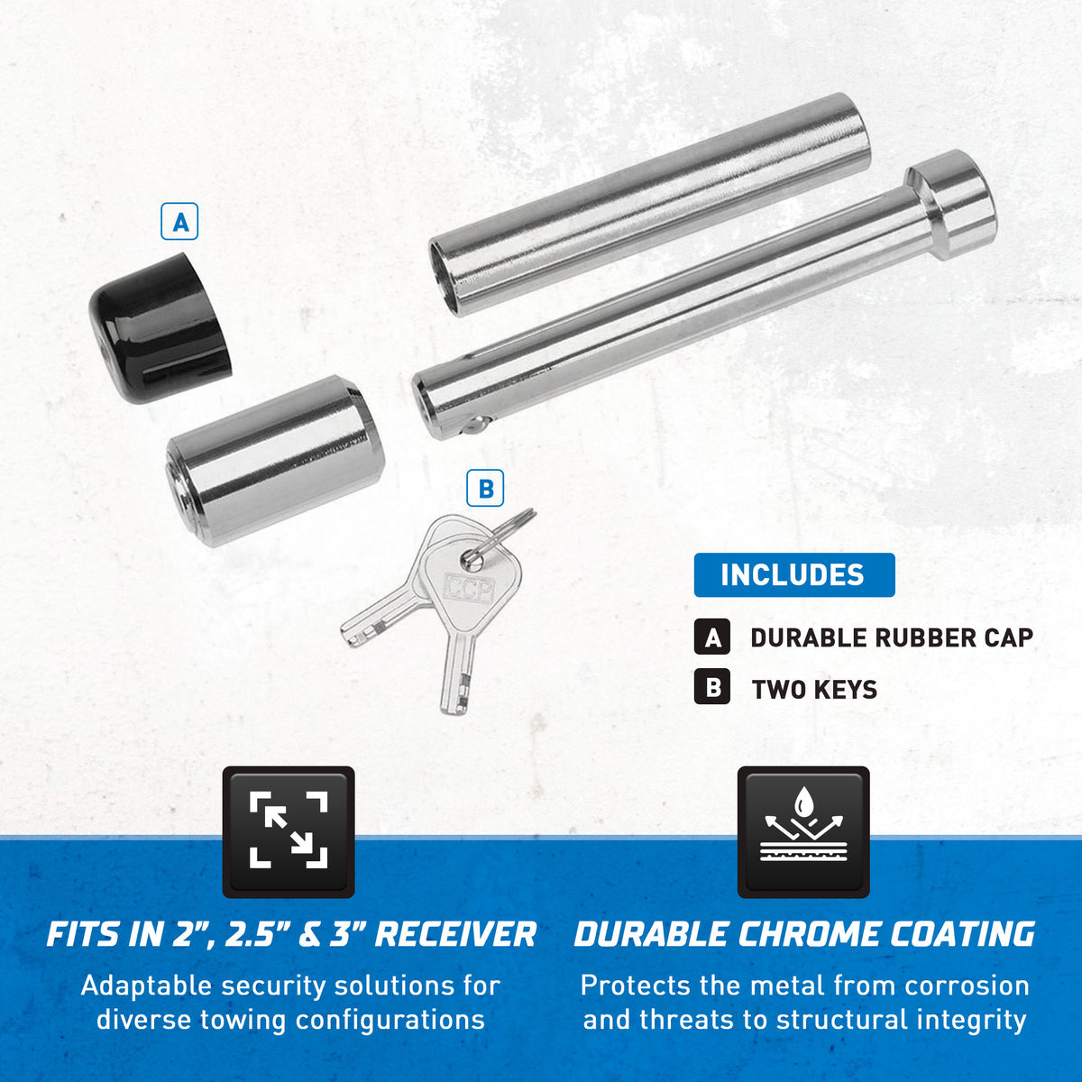 Reese Towpower Trailer Hitch Lock w/Ball Bearing Lock for Automotive (Open Box) - VMInnovations