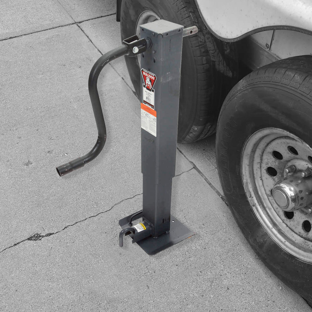 Bulldog HD Square Trailer Jack with 12,000 Pound Support Capacity for Automotive