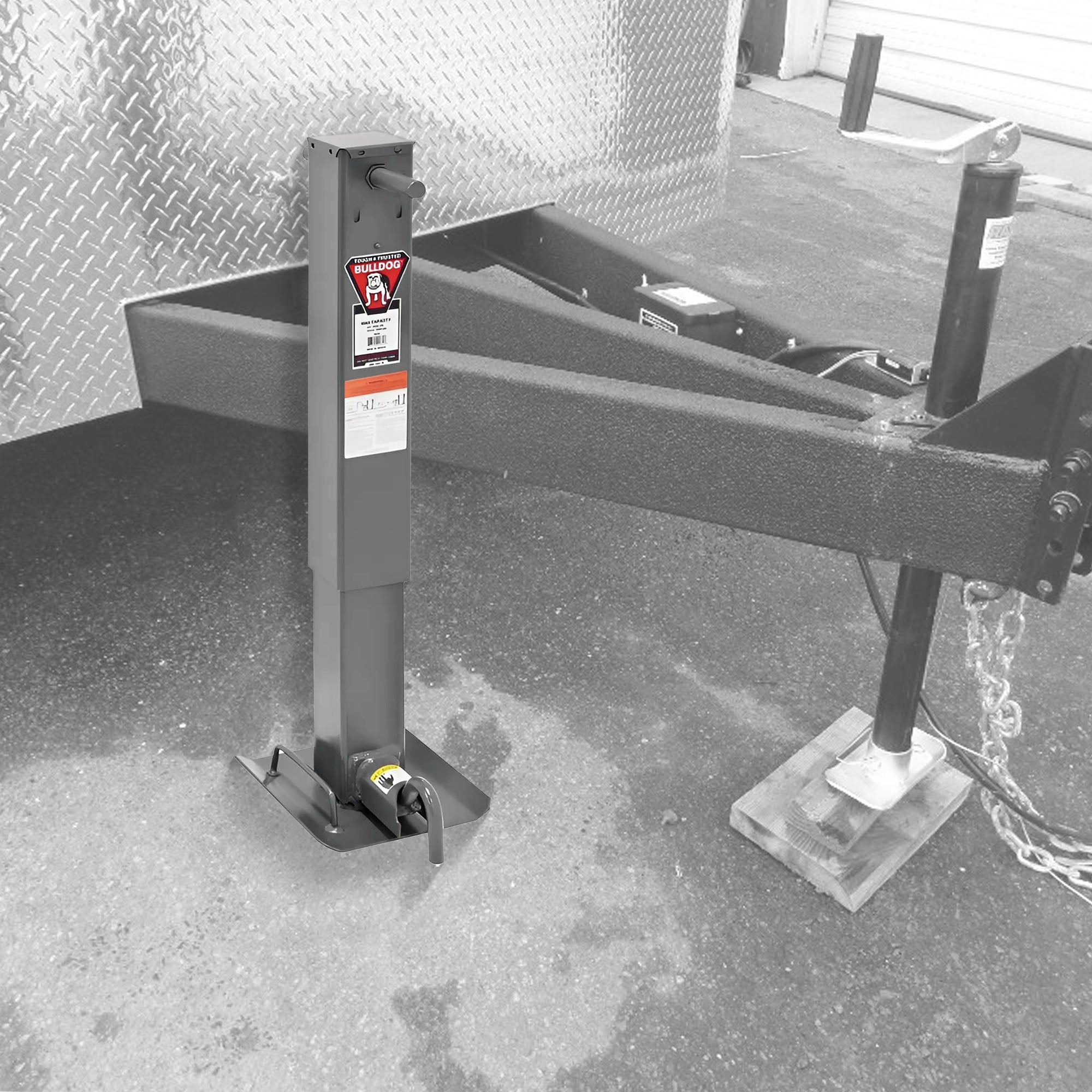 Bulldog HD Square Trailer Jack with 12,000 Pound Support Capacity for Automotive - VMInnovations