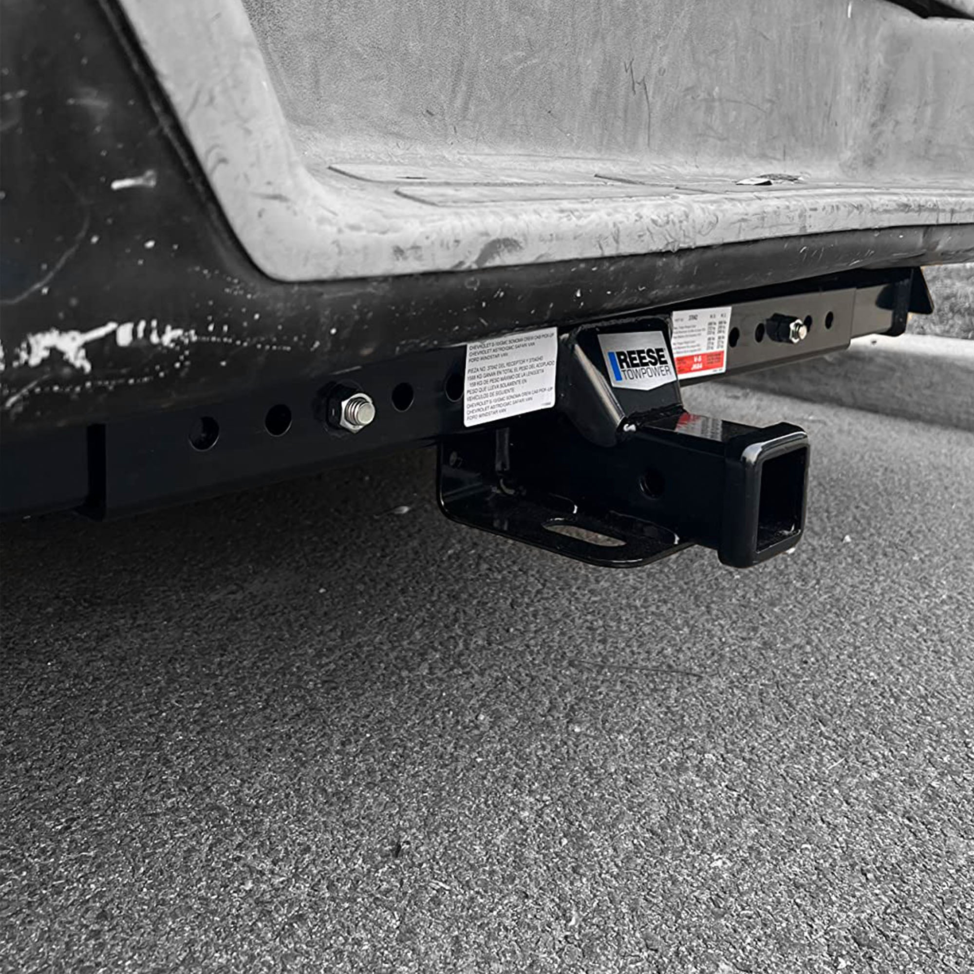 Reese Towpower Class 3 Multi Fit 2" Solid Welded Trailer Hitch, Black (Open Box) - VMInnovations